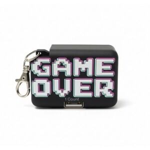 GEMS Novelty 'Game Over' Keychain USB-A Wall Charger 12W 5V Output 2.4A Portable